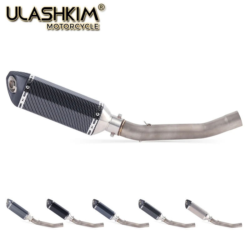 

Motorcycle Exhaust Muffler Escape Middle Link Mid Pipe Full System Slip On For Kawasaki Z750 Z 750 With DB Killer