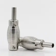 1 шт. 22 мм ручки из нержавеющей стали Нескользящие полированные трубки для захвата татуировки с задней стволовой для татуировки пистолет