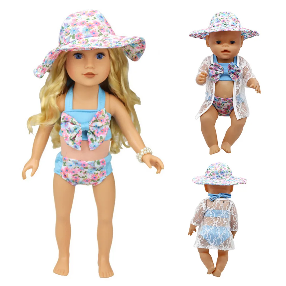 Lovely Summer Set For 18 American Girl Doll Bikini Cap Summer