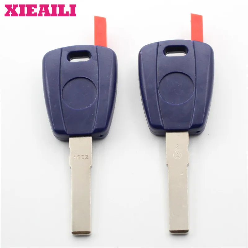 

XIEAILI 10Pcs Transponder Key Case Shell For Fiat SIP22 Blade Can Install Chip S158
