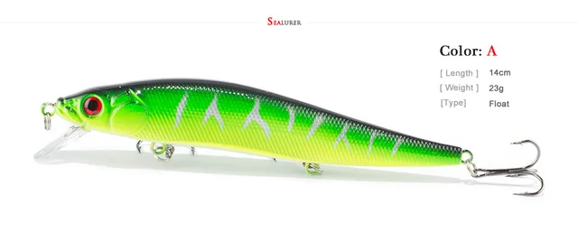1szt lot 14 cm 23 7 g połowów przynęty Minnow twarde przynęty z 3 haczyki wędkarskie przynęty 3D oczy Darmowa wysyłka tanie i dobre opinie Rzeka zbiornik staw Ocean Boat Fishing Ocean Beach wędkowanie strumień jezioro W SEALURER Sztuczna przynęta 4 # Wysoka stal węglowa hak Treble 1szt lot 14 cm 23 7 g połowów przynęty Minnow twarde przynęty z 3 haczyki wędkarskie przynęty 3D oczy Darmowa wysyłka tanie i dobre opinie Rzeka zbiornik staw Ocean Boat Fishing Ocean Beach wędkowanie strumień jezioro W SEALURER Sztuczna przynęta 4 # Wysoka stal węglowa hak Treble