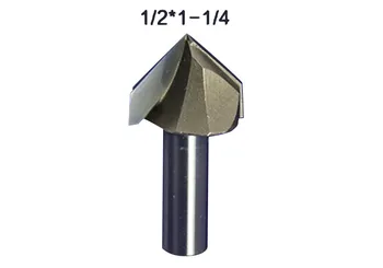 

1Pc Superior Tungsten Carbide 3D Chamfer Bit Carving Tool V Groove Sharpen Mill Router Bit shank 1/2 V-Px1-2x1-1-4