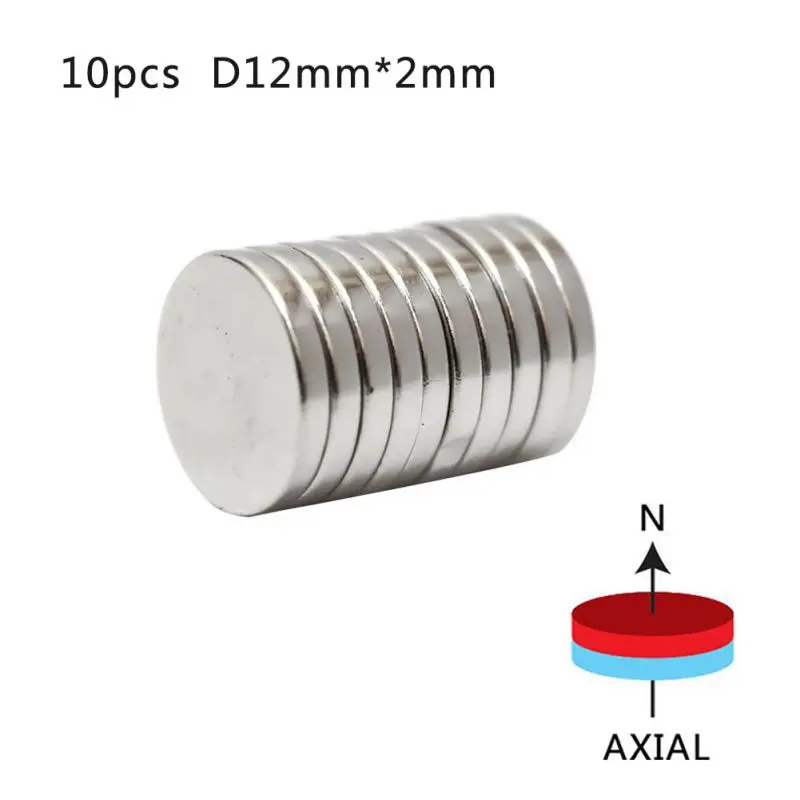 

10pc N52 Super Strong Disc Rare-Earth Neodymium Magnets Magnet 12mm x 2mm SY2