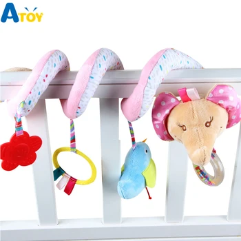 

Newborn Baby Pram Bed Hanging Bell Crib Rattle Snail Modle Toys Bed Rattle Mobiles Stroller Soft Stuffed Hanger Christmas Toys
