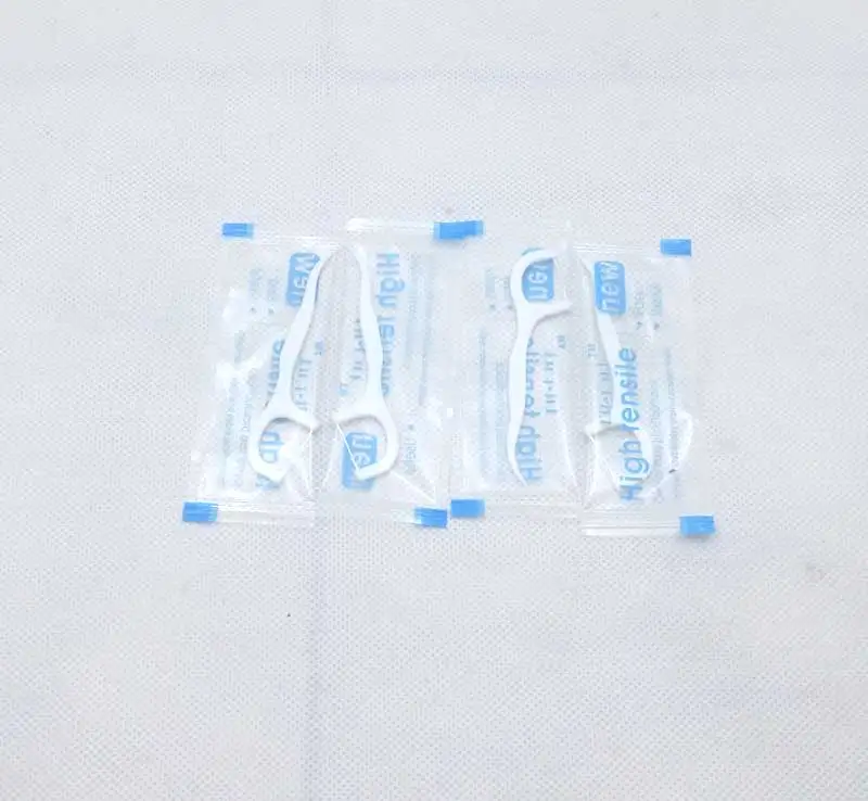 Зубная нить УФ стерилизованная индивидуальная упаковка 100 упаковка сверхтонких зубочисток палочка зубная нить межзубная щетка