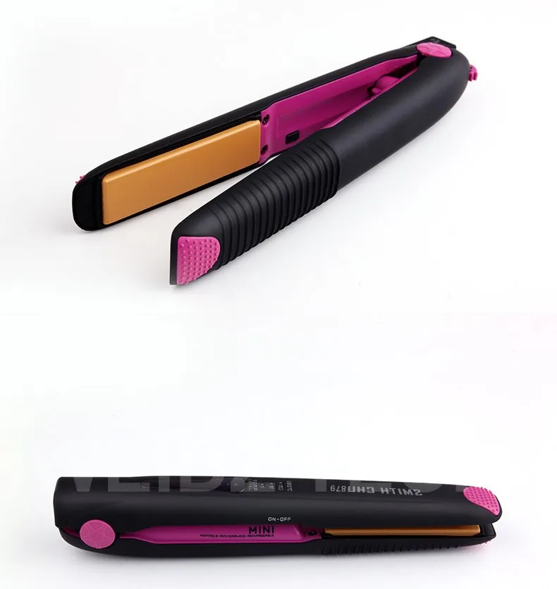 Мини портативное беспроводное использование выпрямитель для волос Инструменты для укладки беспроводной плоский литий-ионный аккумулятор и USB зарядка двойной F использование безопасно
