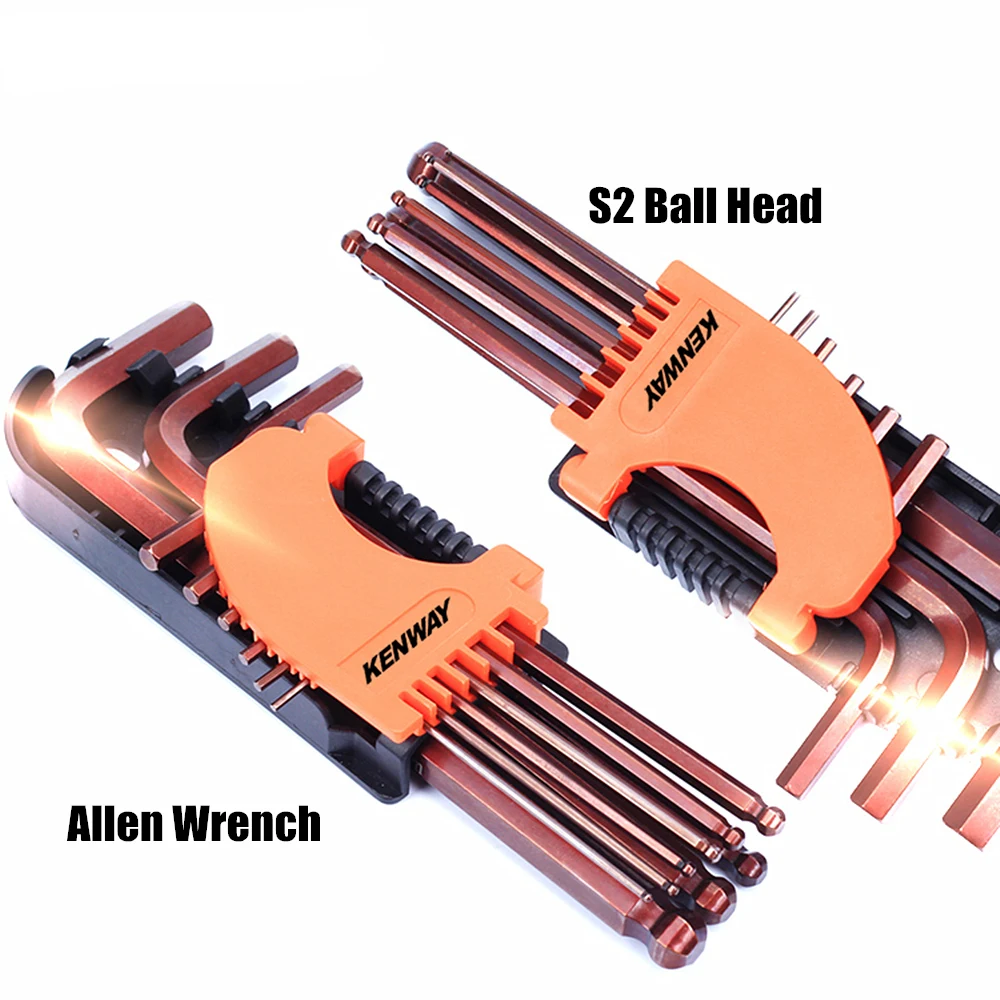 9pcs/set Professional Bicycle Allen Wrench MTB Road Bike Hexagon Bolt