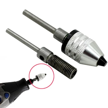 

0.3-4mm Keyless Drill Chuck With 2.3mm&3mm Connecting Rods Shaft Home DIY Tools