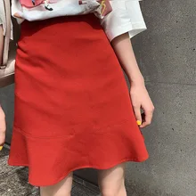 Новая Элегантная короткая летняя юбка выше колена, мини-юбка в стиле ампир, Faldas Mujer Moda Jupe Femme