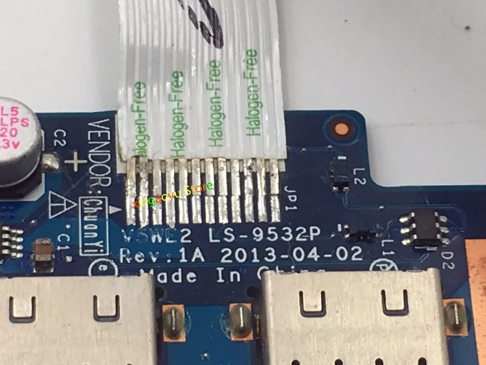 para Acer Aspire E1572 E1-572p E1-532 Ne510 Ne570 Ne572 Nv510 Nv570 Placa de Porta Usb com Cabo V5we2 100 Testado Ls-9532p - Imagem 3