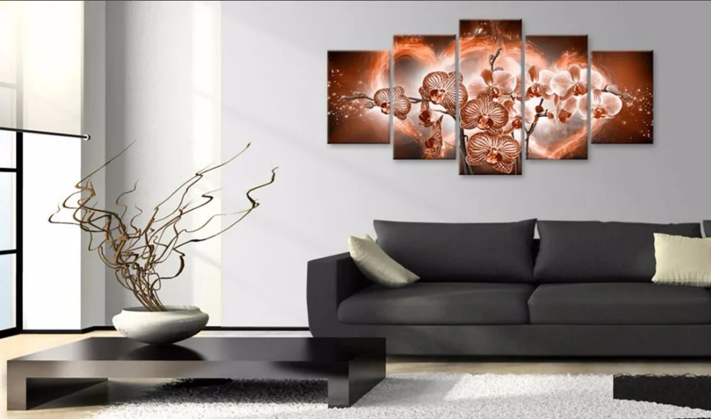 Get 2019 5pcs Set Orchid Flower Art Print Frameless Canvas Painting HD Wallpaper 2019 5pcs Set Orchid Flower Art Print Frameless Canvas Painting Desktop Wallpaper Free