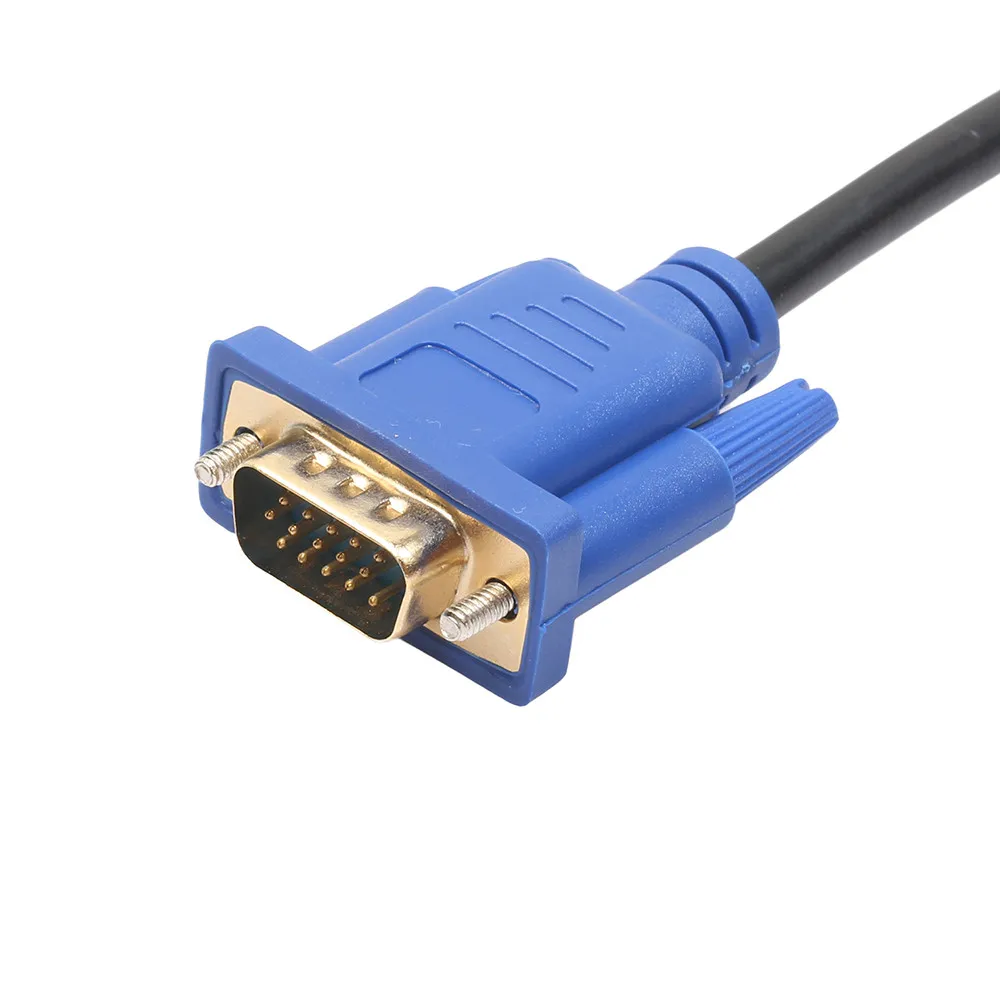 Новинка 1 8 м HDMI кабель к VGA цифровой адаптер 1080P HD с аудио преобразователем