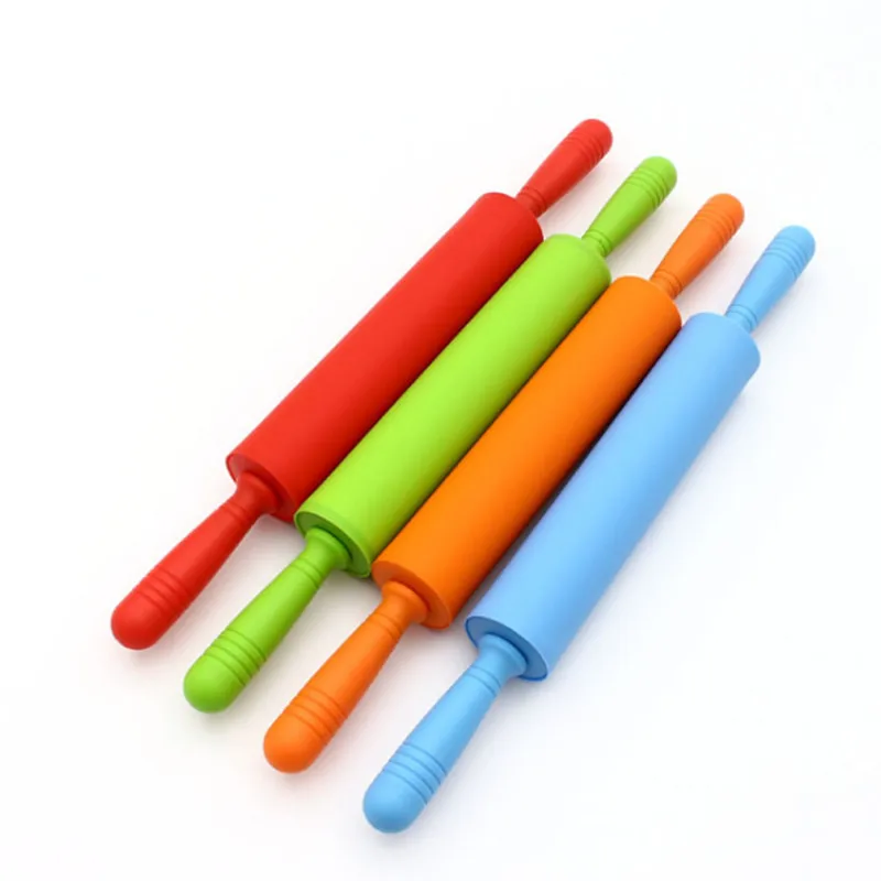38cm Long Silicone Rolling Pin Pastry Rollerin Rolling Pins & Pastry Boards from Home & Garden
