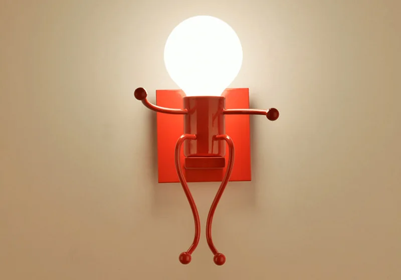 Creative Modern Interior Iron LED Wall Lamps Children Room Wall Sconces Bedroom Bedside Wall Light For Baby Kids Room Luminaire (14)