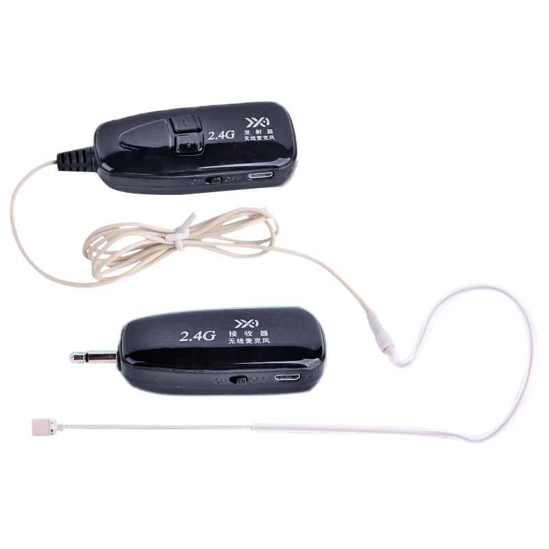 

Ear Hook 2.4G Wireless Microphone Lavalier Lapel MIC for Voice Amplifier Mobile Phone Condenser Microphone Karaoke System