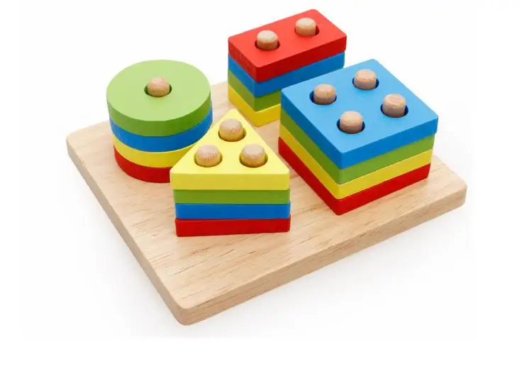 Деревянные образовательные игрушки для детей головоломка геометрическая форма Обучающие инструменты игрушки и игры Прямая доставка