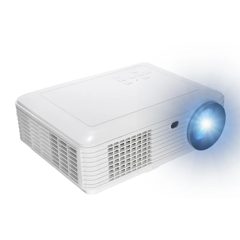 White 3500Lm LED Portable Projector 800x480 Resolution Home Theater Support 1080P USB VGA SD AV White 3500Lm LED Portable Projector 800x480 Resolution Home Theater Support 1080P USB VGA SD AV