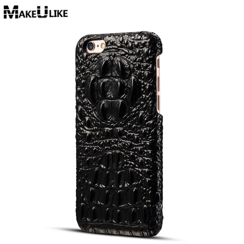 

Luxury Back Case For iPhone 6/6S Plus Case Cover Genuine Leather Crocodile Head Phone Bag Cases For iPhone 6Plus 6sPluS 5.5 inch