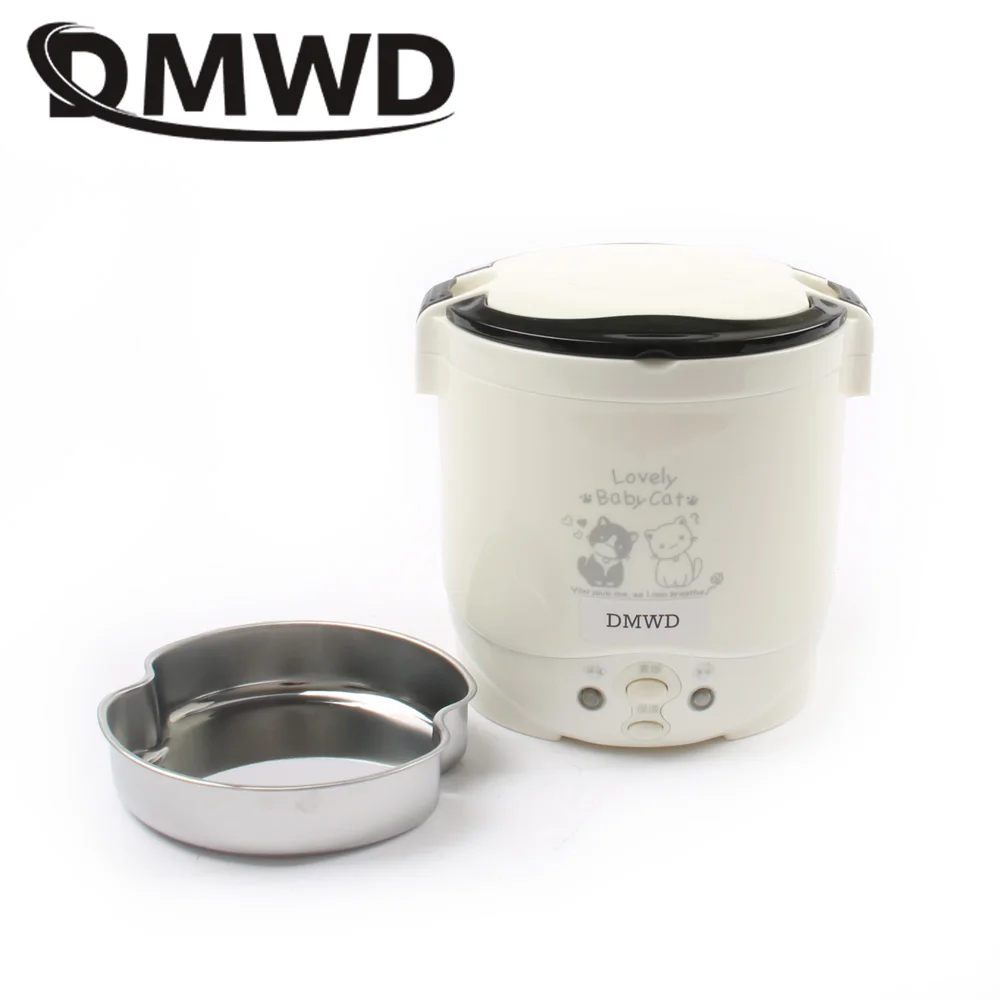 Мини рисоварка DMWD 1 л портативный Электрический Ланч бокс шкаф для разогрева
