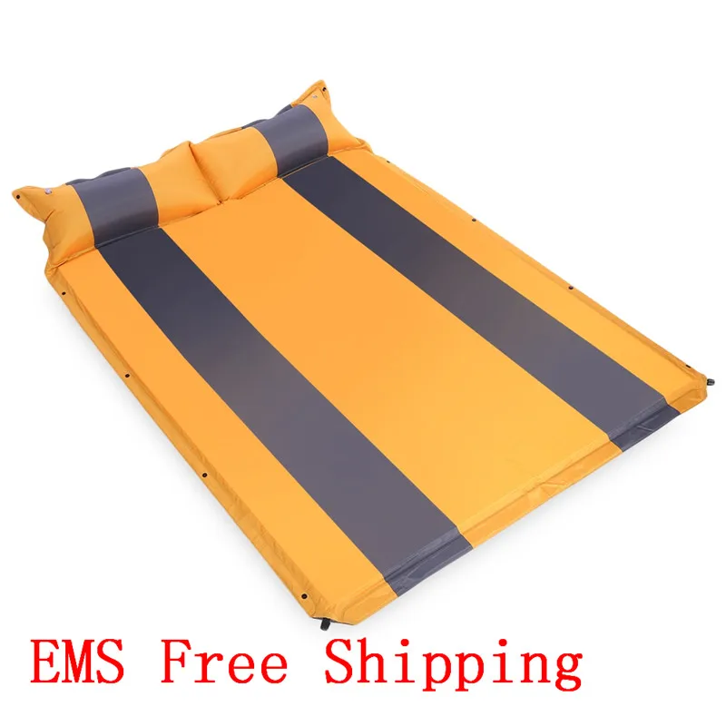 4 Colors Two Person Camping Mat Automatic Inflatable Mattress Sleeping
