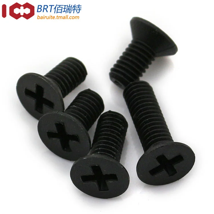 Free shipping!Plastic insulated plastic screws countersunk head screws