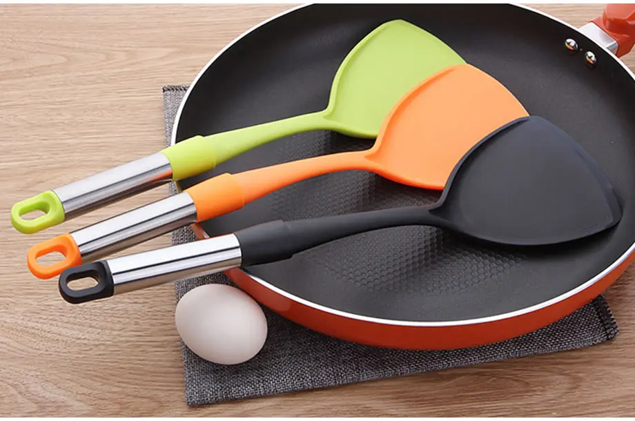 Queentime Nylon Turner Egg Steak Frying Spatula Cheese Pizza Pancake Flipper Fried Fish Shovel Cooking Tools Kitchen Utensils