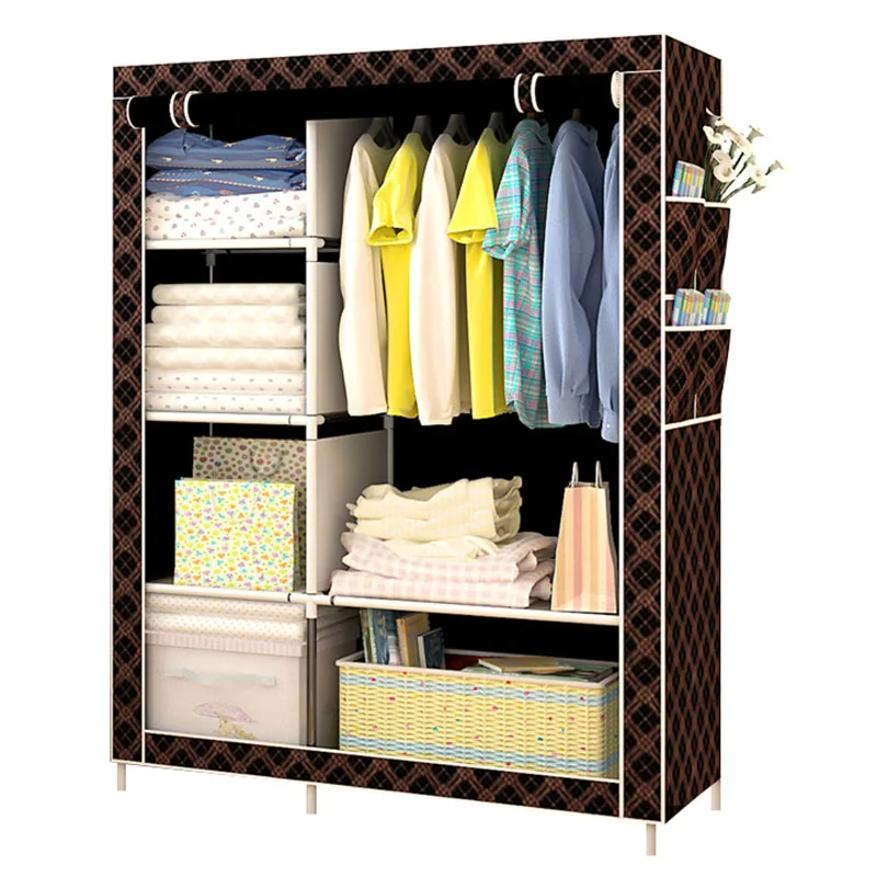 Modern Simple Non-woven Cloth Wardrobe Multi-function DIY Assembly Wardrobe Dust-proof Closet Home Furniture