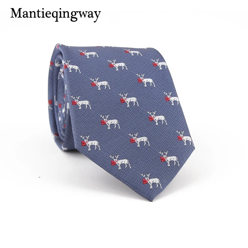 Mantieqingway мужские костюмы Рождество шеи галстуки для мужчин снежинка шаблон галстук из полиэстера бизнес свадебные шеи галстуки подарки