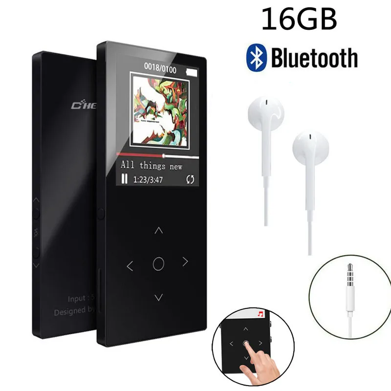 Original MP3 Player Bluetooth with 16GB 1.8"Screen FLAC Hifi MP3 Player