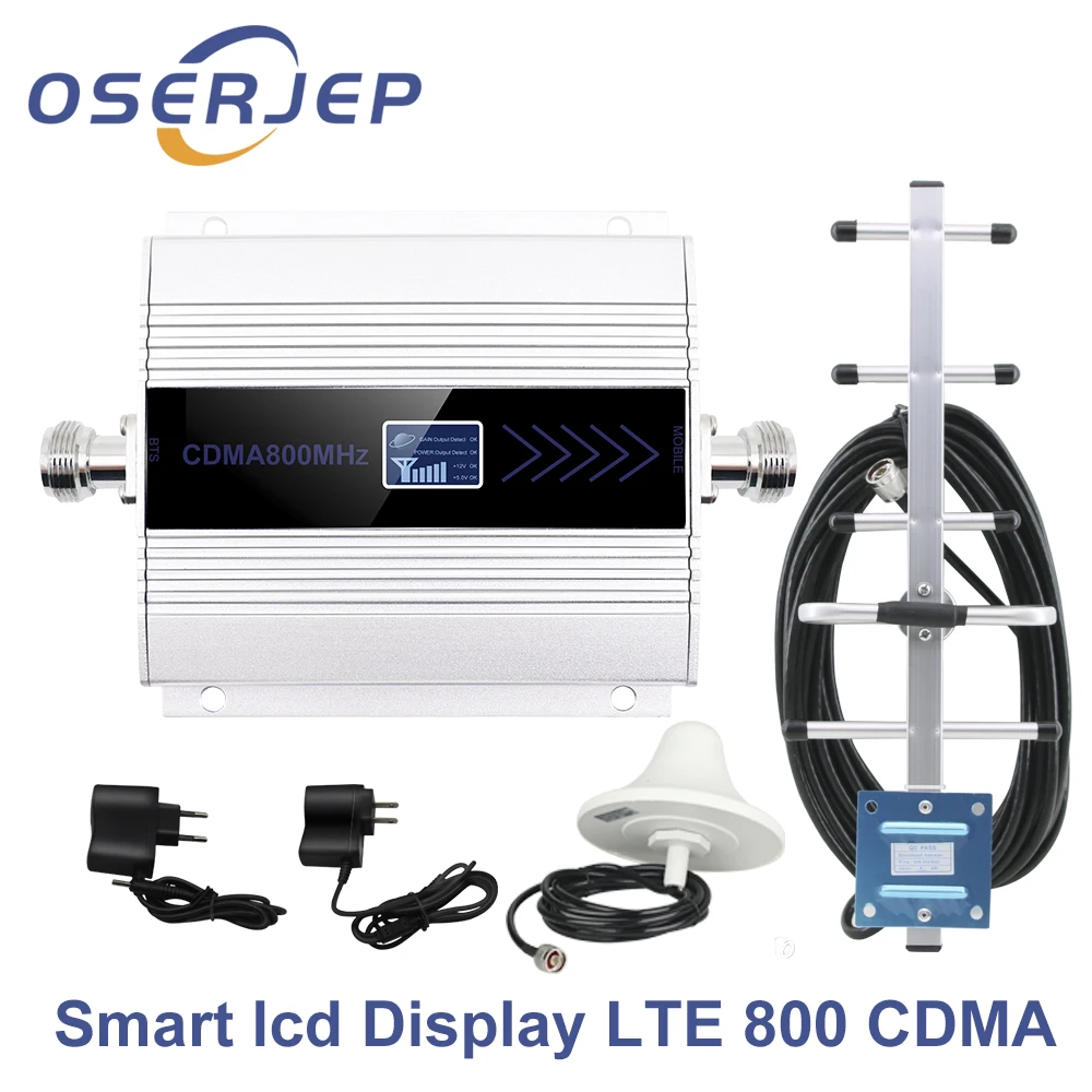 

LCD Display CDMA 850Mhz Repeater Celular MOBILE PHONE Signal Repeater 850MHz Amplifier + Yagi /Ceiling Antenna