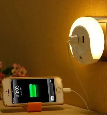Инновационный светодиодный контрольный ночник/разъем экономии индукции Спальня прикроватный переключатель огни/USB Ночная зарядка