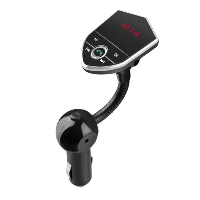

Wireless Bluetooth Car Handsfree FM Transmitter AUX Music MP3 Player Dual USB Charger Support TF Card/USB Flash Drive