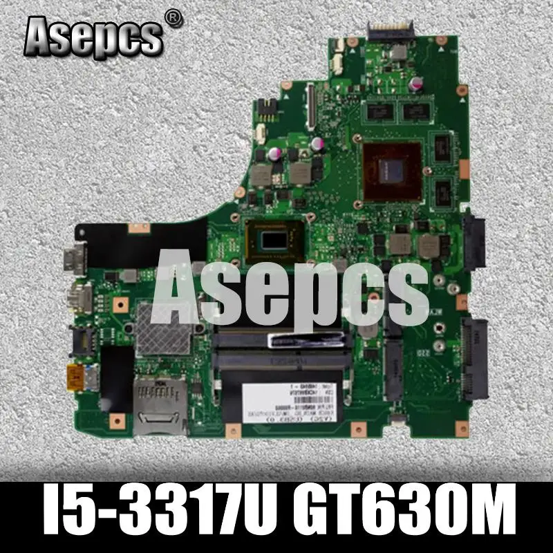 

Asepcs K46CM Laptop motherboard for ASUS A46C S46C K46CB K46CM K46C K46 Test original mainboard I5-3317U GT630M