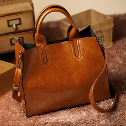 Новинка 2018 года женская сумка простой высокой емкости Ладис из искусственной кожи роскошные сумки Известный Дизайн