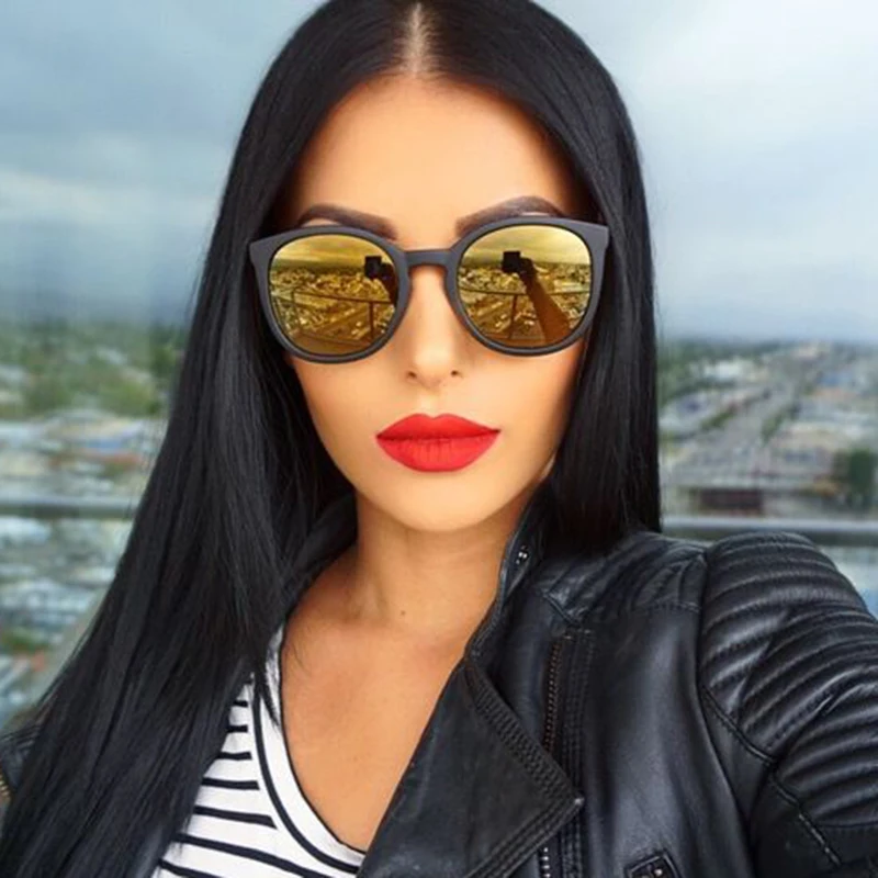 gradient mirrored sunglasses