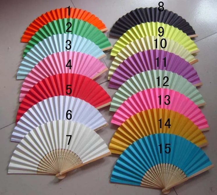 Free Shipping 100PCS/LOT Wedding Paper Fan Bride Hand with bamboo ribs Craft wedding bridal shower favor party gift/ | Дом и сад