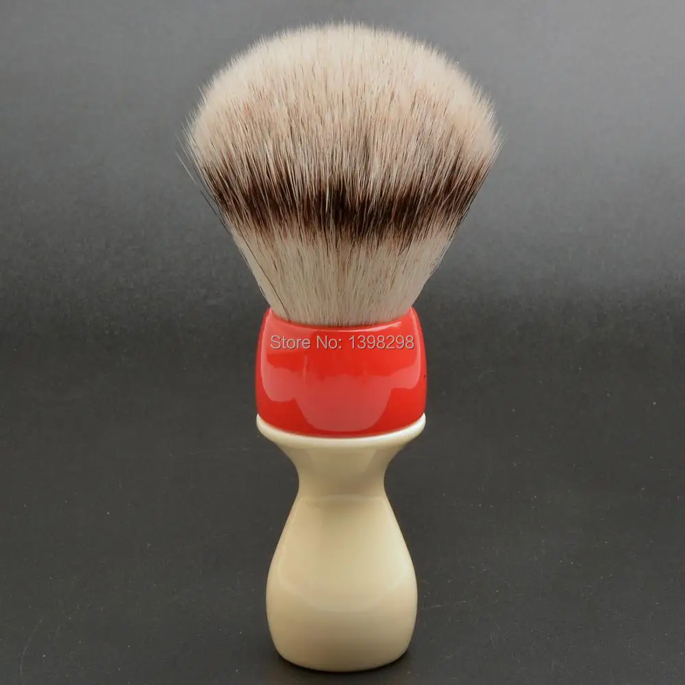 CSB Not-Badger vegan shave brush with resin handle imitation silvertip badger shaving brush