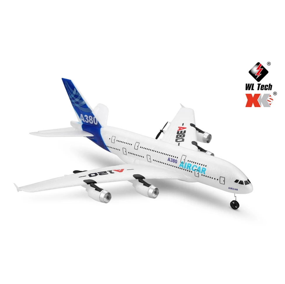 

Wltoys XK A120 Airbus A380 Model Remote Control Plane 2.4G 3CH EPP RC Airplane Fixed-Wing RTF RC Wingspan Toy