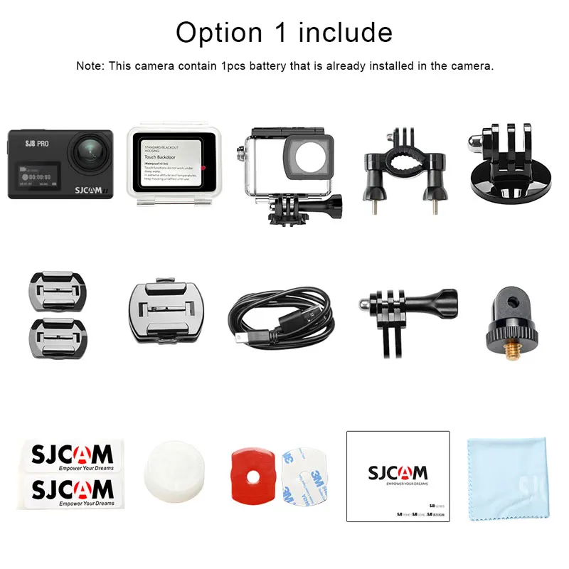 Оригинальная Экшн камера SJCAM SJ8 серии Air и Plus Pro 1290P 4K WIFI дистанционное управление