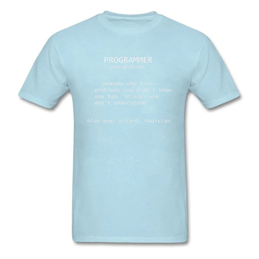 Tees Programmer Definition 3960 Lovers Day Company Summer Short Sleeve 100% Cotton O-Neck Man T-Shirt Summer Tops T Shirt Programmer Definition 3960 light