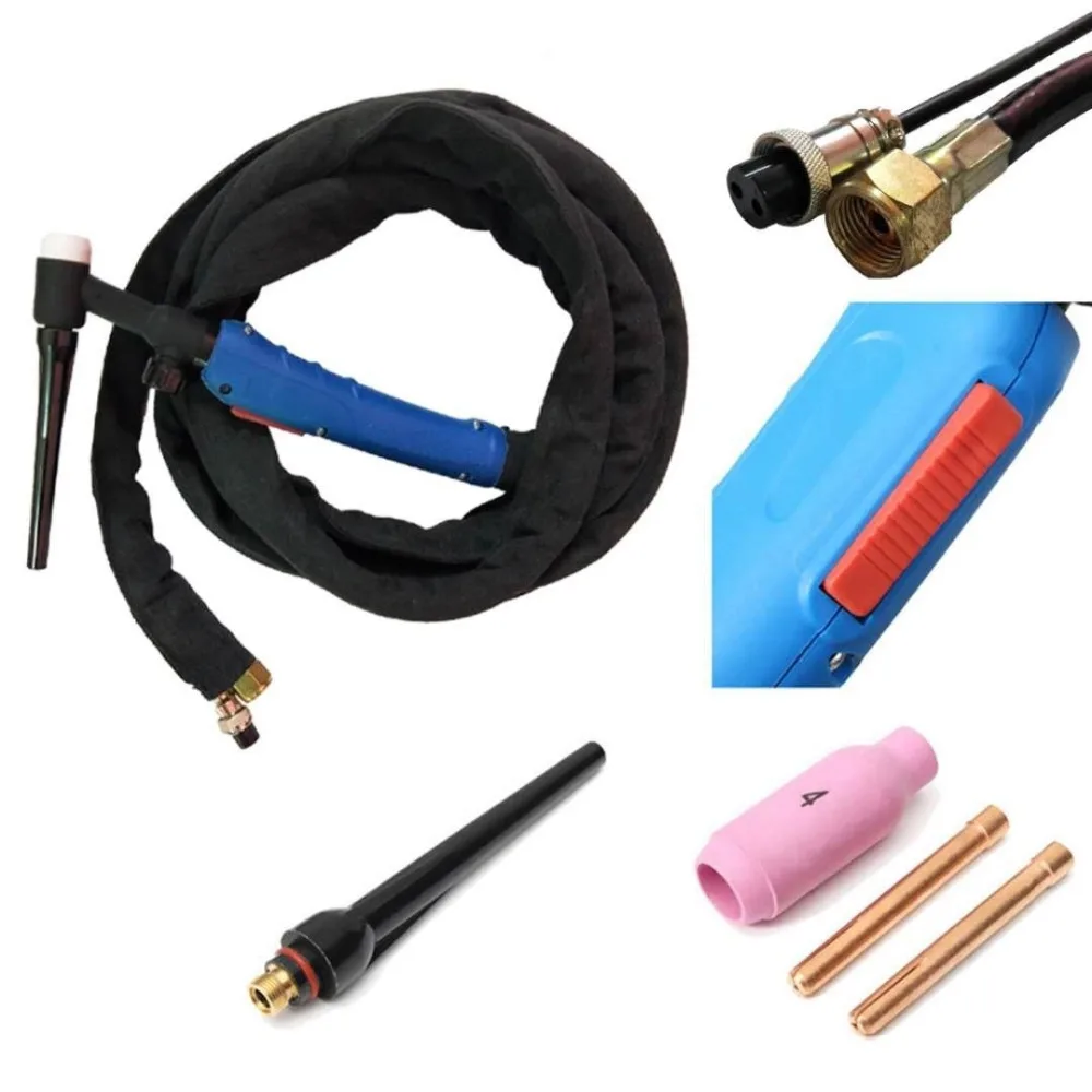 

WP 17FV 12 Feet 3.7Meters Tig Welding Torch Complete With Flexible Head Fit TIG Torch