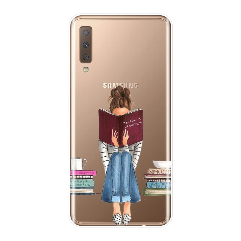 Мягкий чехол для телефона Samsung Galaxy A3 A5 A7 2016 2017 силиконовый мультяшный A6 A8 Plus 2018
