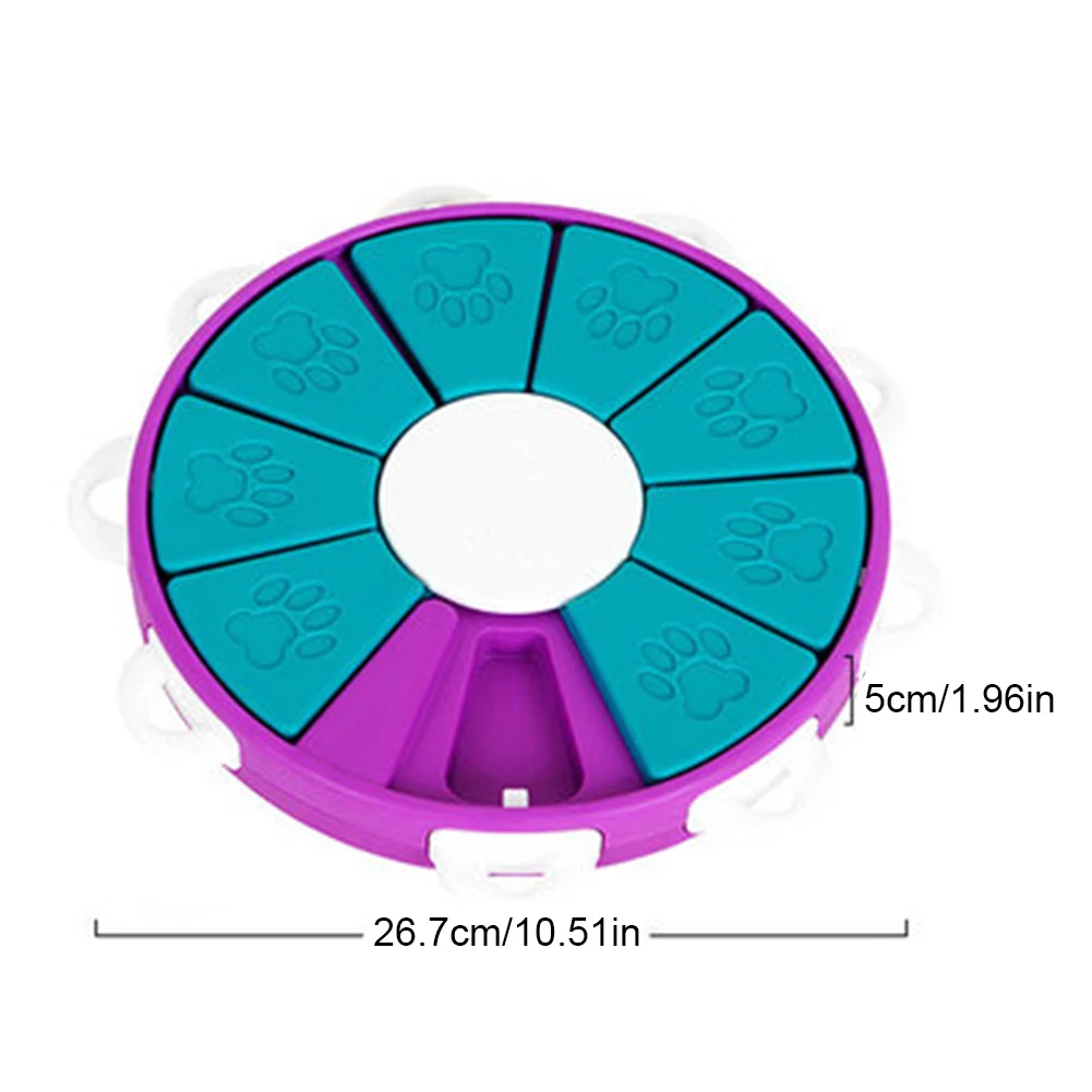 Игрушка-головоломка для кормления собак, устройство для медленного кормления собак, антиприхлебное устройство против захлебывания, здоровое, прочное, АБС-пластик, миска для еды, диск для дрессировки собак
