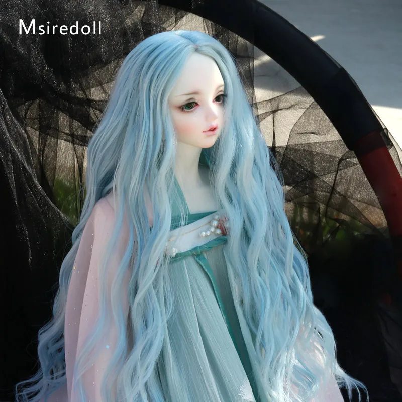 Msiredoll шарнирные аксессуары для куклы BJD 1/3 парик термостойкий парик из волокна большие волнистые волосы Сделано в Китае - Цвет: colour 4