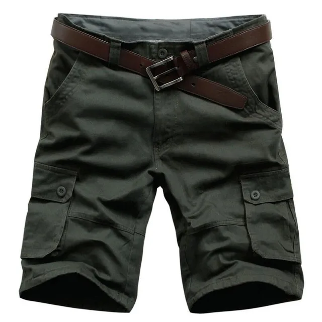 High Quality Summer Men'S Baggy Multi Pocket Military Cargo Shorts