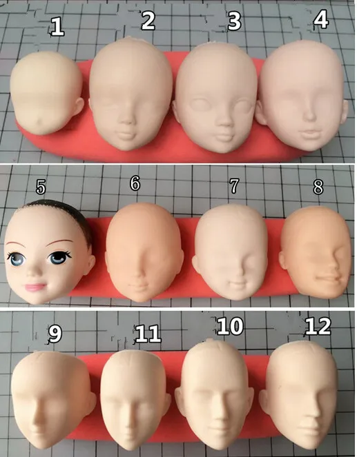 

Face the silicone mold Baby face silicone mold Food grade silicone aroma stone moulds