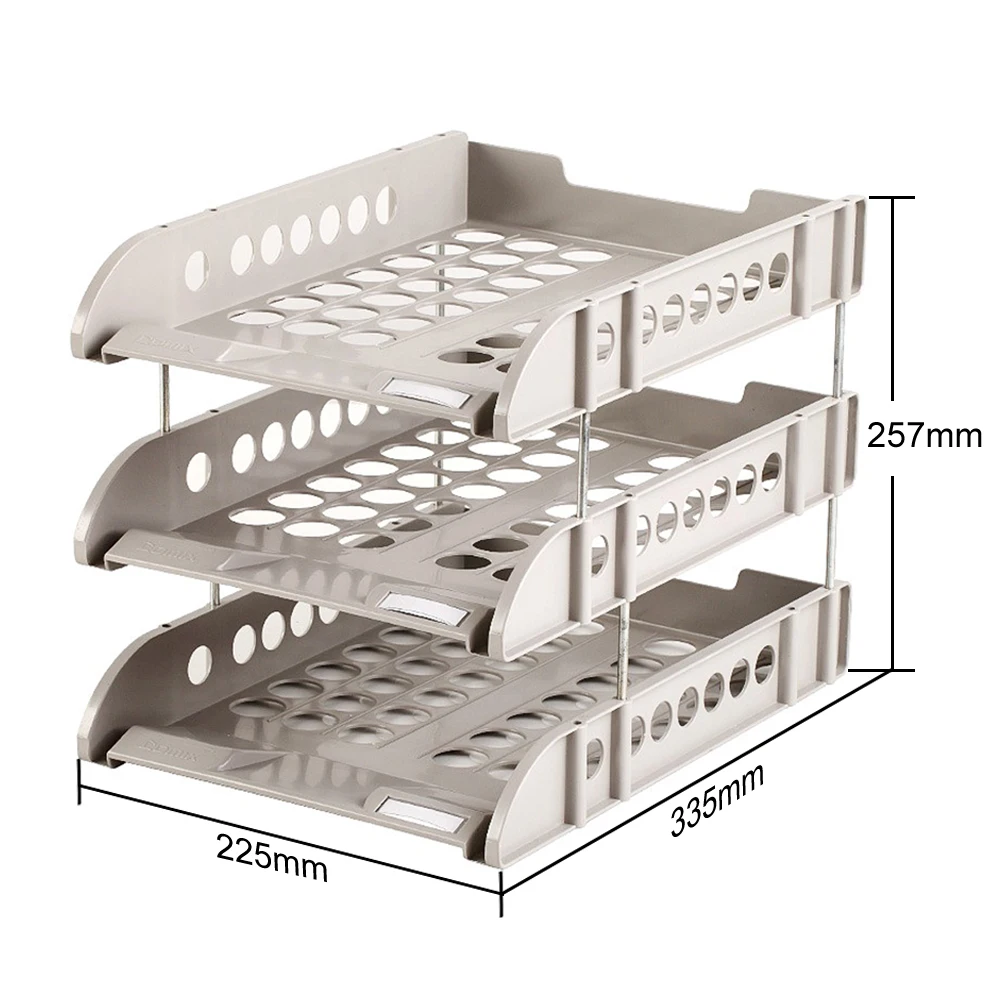 Офисный Настольный держатель лотка для документов органайзер для писем 3 уровня Porte Document Plastique