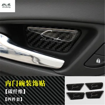 

4pcs/lot for 2016-2018 Chevrolet Chevy Equinox carbon fiber car stickers inner bowl decoration cover car accessories