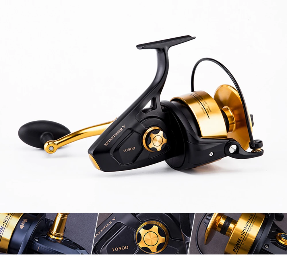 PENN SSV spinfisher v все metail 3500/4500/5500/6500 рыболовная Катушка морской Спиннинг колесо Макс 13 кг 6,2: 1/5. 6:1 море Катушка для спиннинга