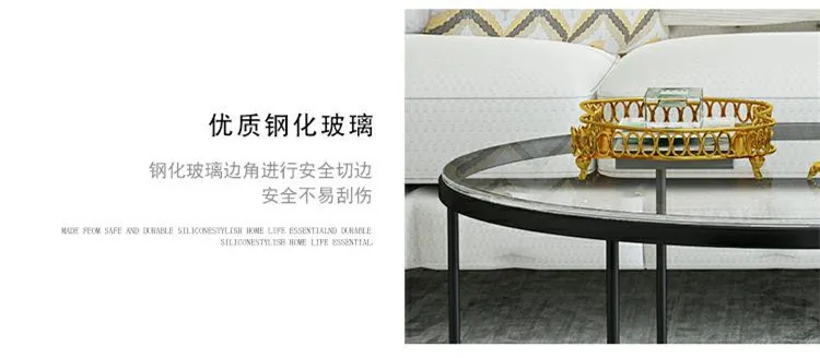 Луи Мода журнальные столы нордический мрамор закаленное стекло гостиная простой современный круглый железный искусство